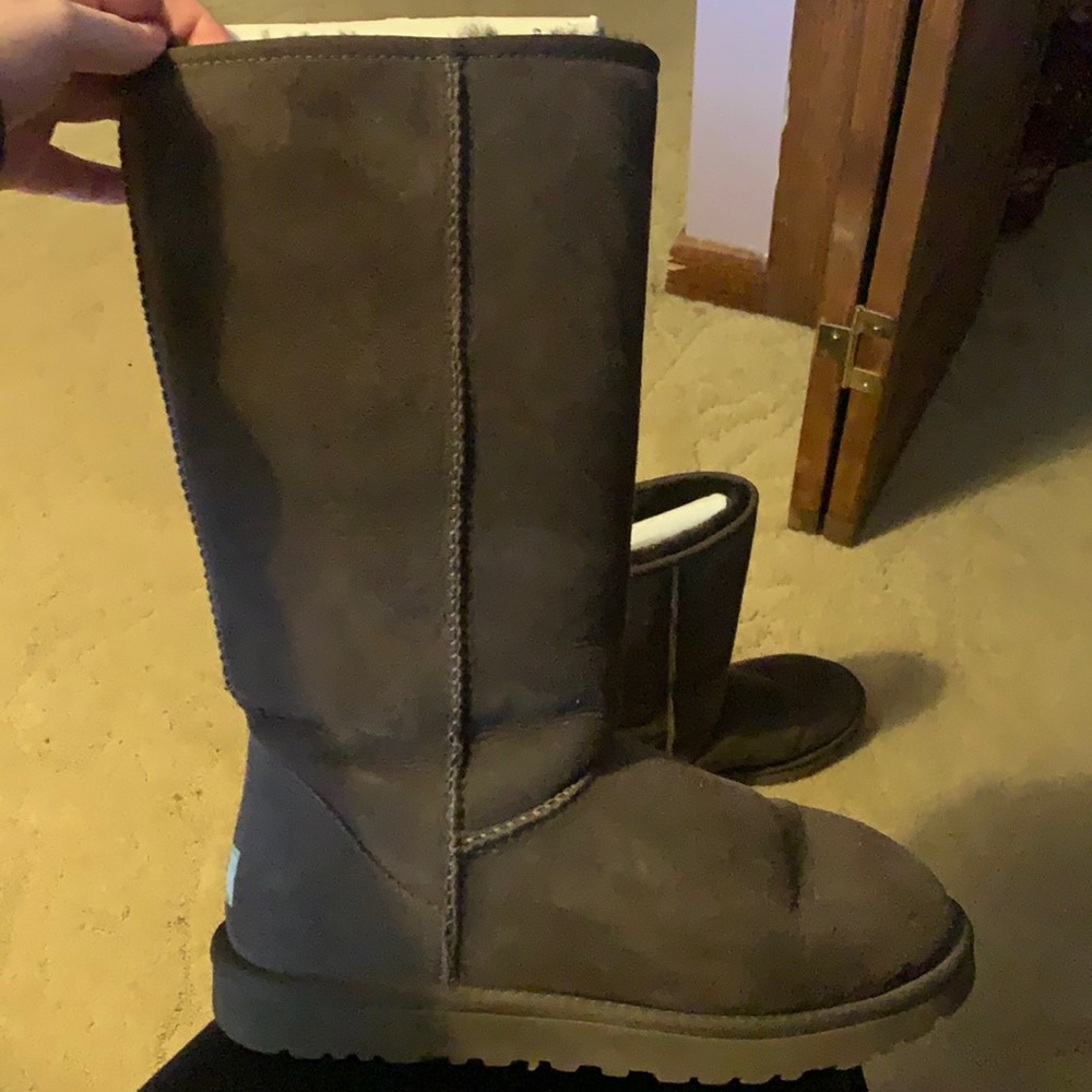 Chocolate brown tall uggs